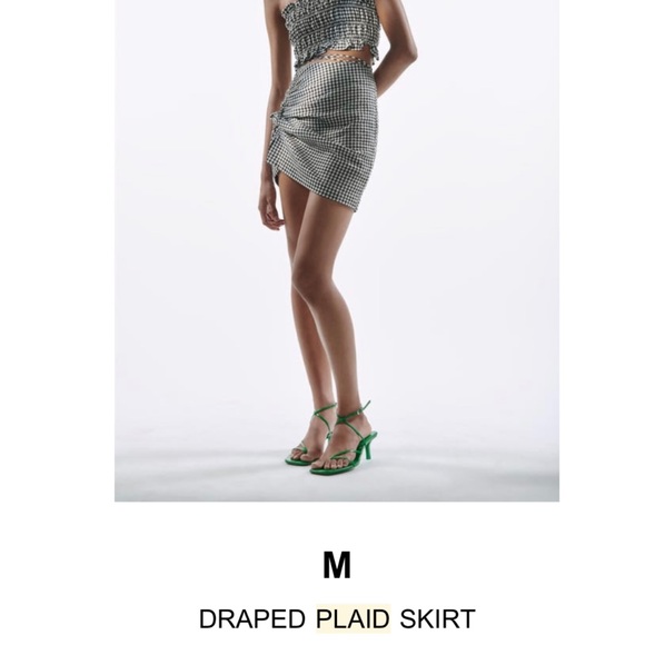 Plaid Checkered Zara set NWOT - Picture 3 of 7